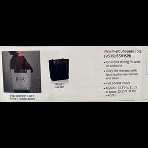 Thirty One Felt Shopper BLACK